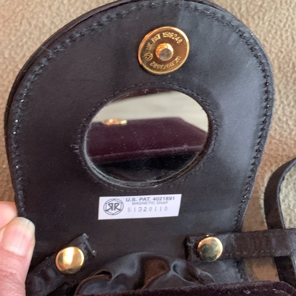 Cute black, velvet crossbody dress purse. Approx 4 1/2” x 5”. Strap approx 25” - Picture 8 of 10